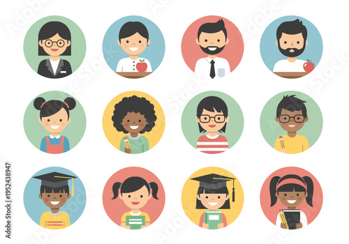 Diverse group of people faces.