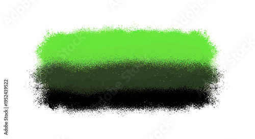 Vibrant Green to Black Gradient Brush Stroke with Textured Effect