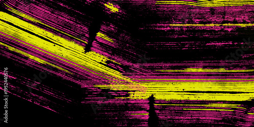Tableau sur toile Yellow Magenta Overlay Texture