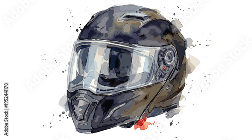Motorcycle helmet with visor