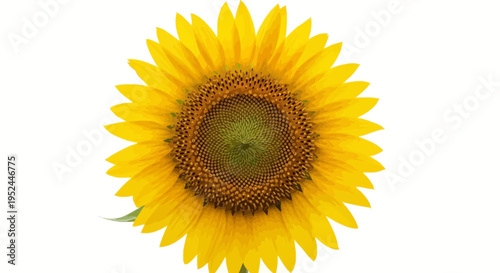 Vibrant sunflower with bright yellow petals.