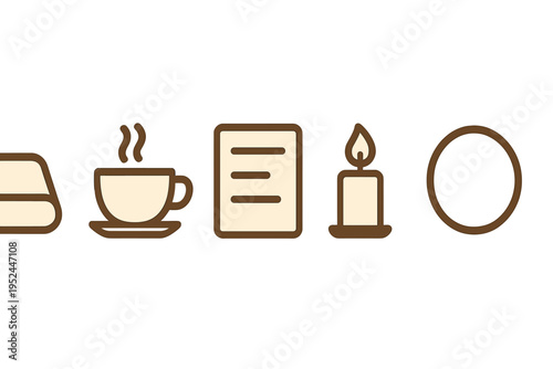 Warm coffee cup and candle beside a book on a cozy table inviting relaxation and comfort in the late afternoon