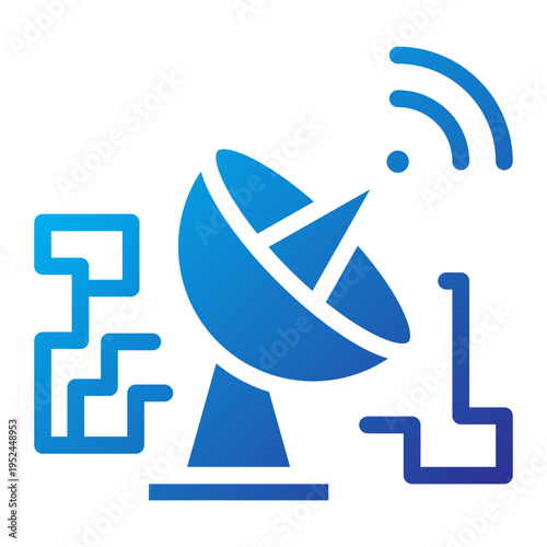 Intelligence Surveillance Solid Gradient Icon