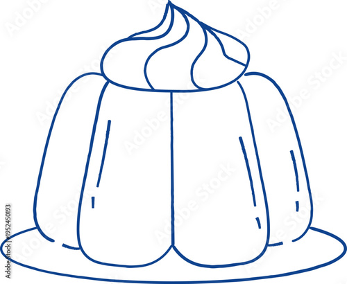 Pudding With Cream Sketch