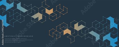 Graphic design element and abstract geometric background.	