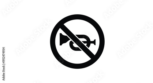 No photography allowed a black circle with a crossed out camera icon