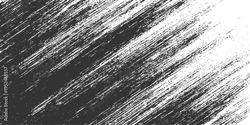 Textured ink brush strokes streak across a canvas, creating an artistic display of a sense of movement. The high-contrast, monotone art piece evokes a sense of both spontaneity and meticulous design.