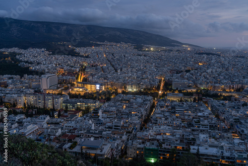 Wallpaper Mural Panoramic night view of Athens from a hill overlooking the historic Greek capital - November 16, 2025 Torontodigital.ca