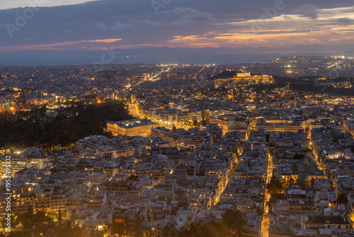 Wallpaper Mural Panoramic night view of Athens from a hill overlooking the historic Greek capital - November 16, 2025 Torontodigital.ca