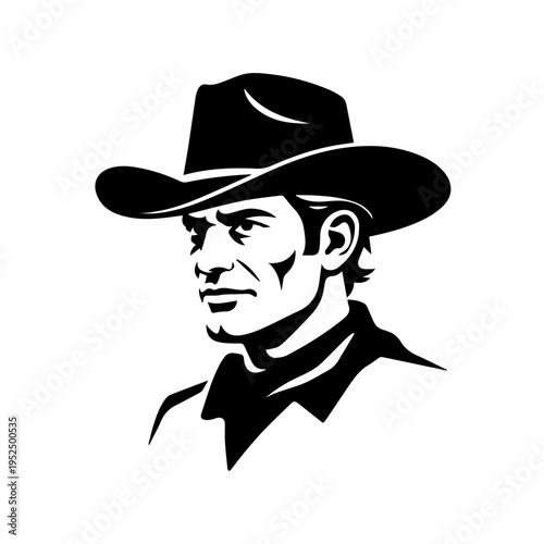 Retro styled illustration of a cowboy performing daring tricks atop a galloping horse dynamic scene