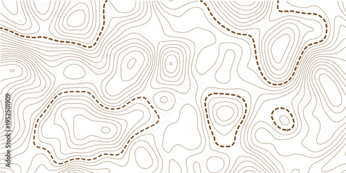 topographic line contour map background, geographic grid map, stock vector illustration