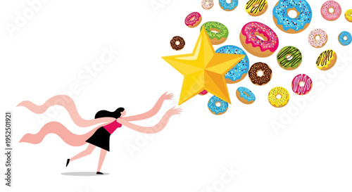 Employee Engagement and Reward Strategy Concept Illustrating the Pursuit of Corporate Excellence and Workplace Perks