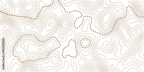 topographic line contour map background, geographic grid map, stock vector illustration