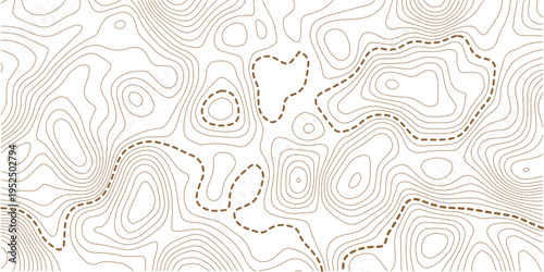 topographic line contour map background, geographic grid map, stock vector illustration