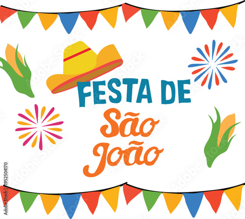 festa de sao joao free vector illustration
