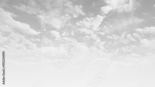 Textured Monochrome Sky with Cloud Detail. High Contrast Black and White Clouds. Stormy Cloudscape in Grayscale