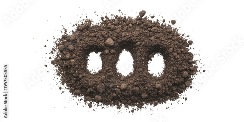 Smiling emoticon face made of coffee beans vector illustration on white background