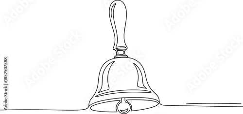 Bell Icon Line Art