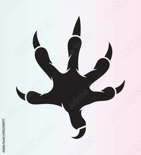 Illustration of amon strousc law with sharp talonsisolated