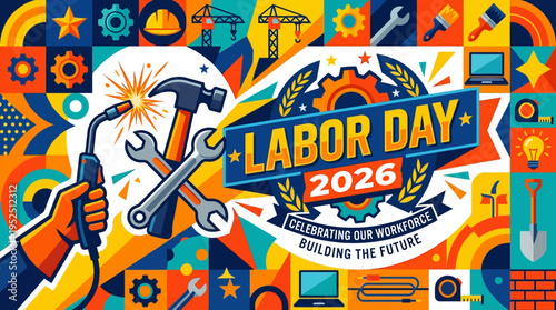 Labor Day 2026: Celebrating Our Workforce Building the Future with Construction and Industry Icons.
