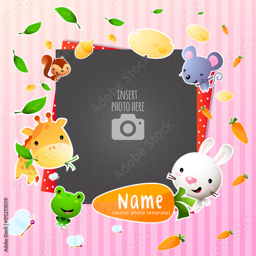 framework for photo or congratulation