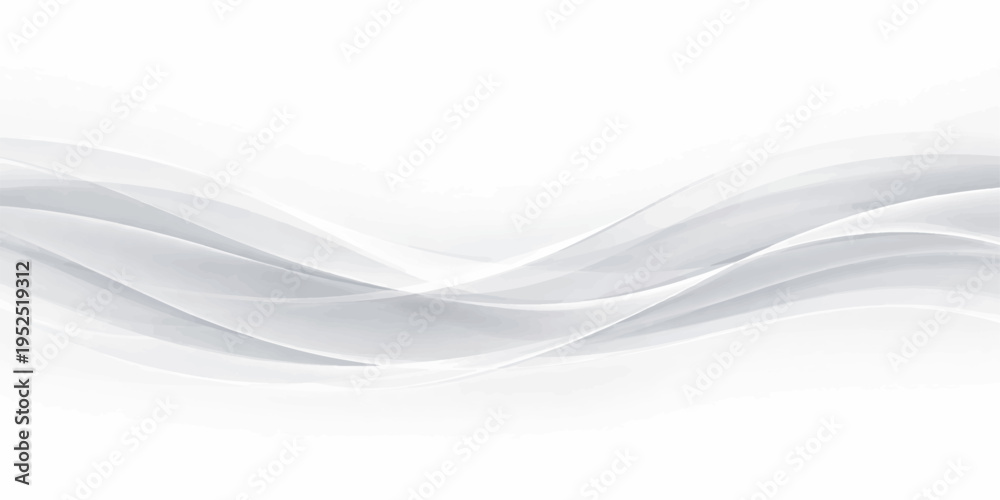 Naklejka premium An artistic abstract blue wave design features smooth dynamic curves and a flowing water texture to create a wavy vector illustration backdrop for a modern light motion wallpaper pattern