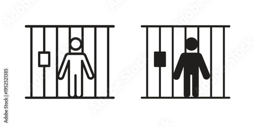 Jail icon. modern vector symbols set