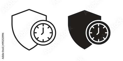 Long term icon. modern vector symbols set