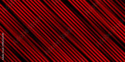 Graphic illustration of red light trails representing high-speed performance, fiber optic data transmission, and modern automotive technology.