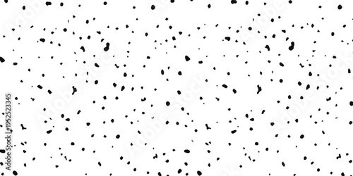 inimalist black speckled grainy texture background with organic hand drawn dots for distressed paper effect vector illustration