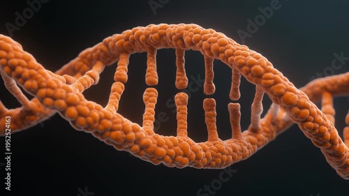 DNA Double Helix Animation Close Up Modern Health Science and Lifestyle Concept