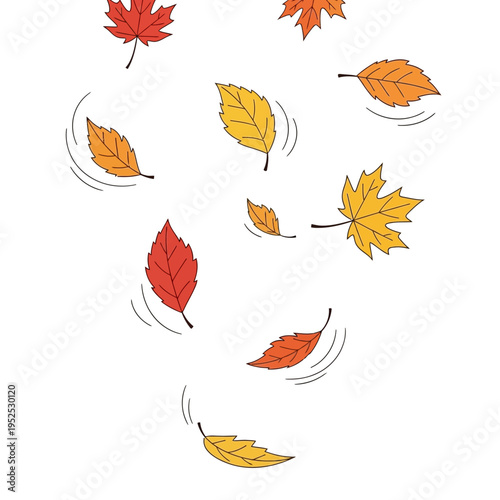 Autumn Leaves Falling Season Nature