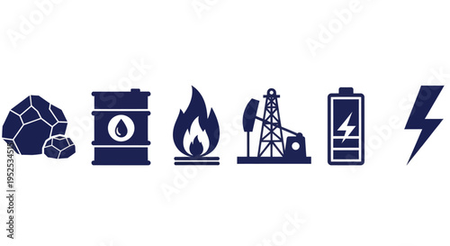 Energy icons representing various power sources.