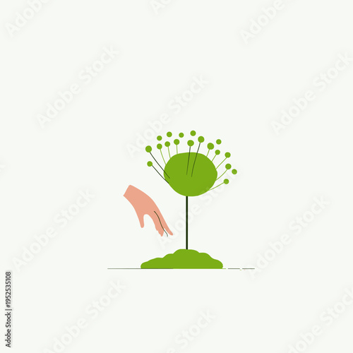 Bioluminescent Plant Responds to Human Touch in Minimalist Bioart Garden