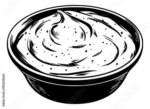 Bowl of hummus / creamy dip