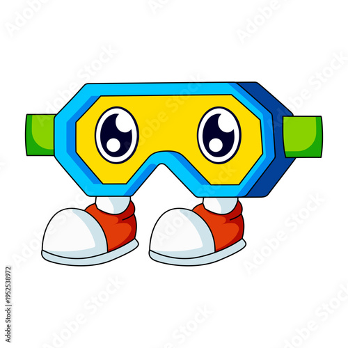 Flat style illustration representing lab goggles
Flat style illustration representing lab goggles
