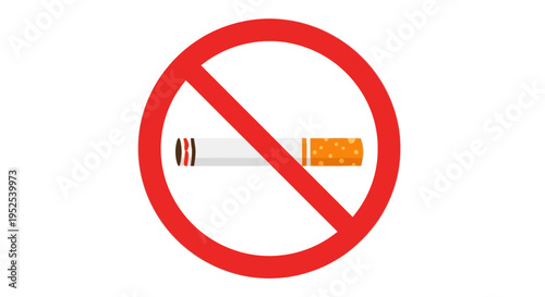 No Smoking Warning Sign Symbol 1.