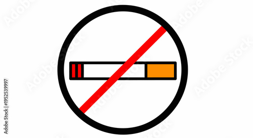 No Smoking Warning Sign Symbol 3.