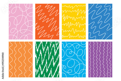 Soft pastel patterns for nurseries. Calm pastel scribble tiles create relaxing environments. Delicate pastel scribbles and flowing lines set tranquil tone for baby and playroom decor