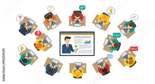 Online Learning Circle: Students Engage With Digital Classroom and Instructor