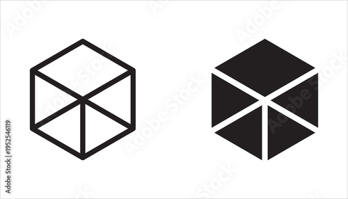 Box and packaging line icon set. A collection of outline icons related to cargo, boxes, packages, shipping, parcel boxes, and more.