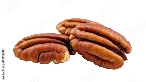 Canvastavla Isolated healthy organic shelled pecan halves, nutritious natural food ingredien