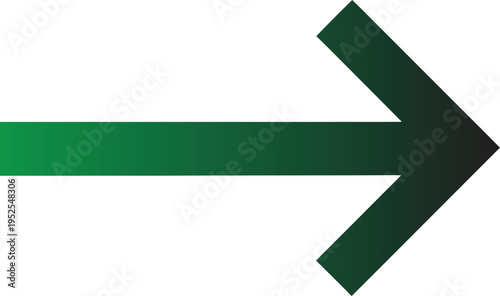 A large green arrow pointing to the right