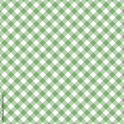Cute green fashion seamless pattern of style. Scottish tartan vichy plaid graphic texture for dress, skirt, scarf, throw, jacket, fashion fabric print. Vector illustration