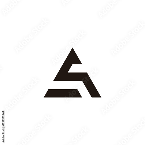 Free Download Letter Sq qS S q triangle geometric symbol simple logo vector - GFXLoad