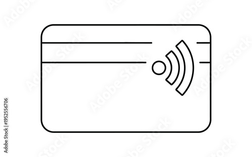 Wi fi credit card terminal icon