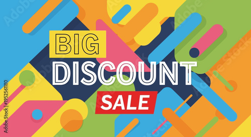 Discount Sale Advertisement Sign Text.