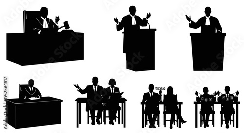 Business people talking at meetings.