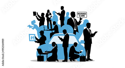 Business People Working Office Environment.