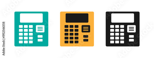 Calculators in different colors
